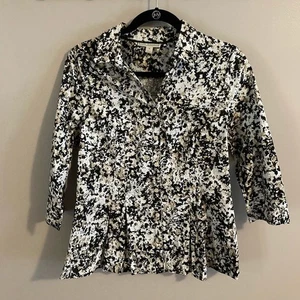 Nearly new Dana Buchman Shirt Sz M Bust 36" Cotton/spandex B28 - Picture 1 of 6