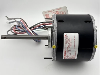 Electric Motor HE3J284N 208-230 V 1/4 1/3 1/2 HP 1075 RPM AO Smith 487 HVAC Fan - Image 1 of 4