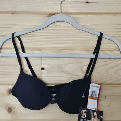 Lily of France Women's 34A Underwire Bra Black Lightweight Lift X Bra 210586 - Image 1 of 3