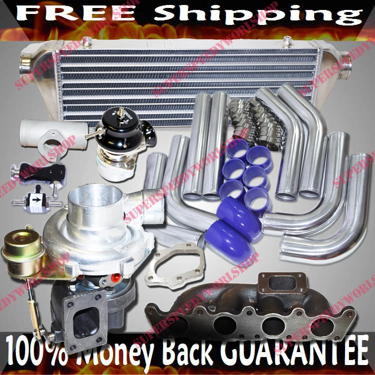 Kits Turbo GT28 para 97-05 Audi A4/A4 Quattro Base Sedán 4P 1.8L 1781CC DOHC Foto 1 de 1