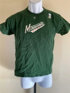 New Minnesota Wild Youth Size L Large Green Shirt - Picture 1 of 4