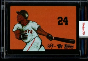 Tarjeta Topps Project 70 2021 #910 Willie Mays 1955 de Toy Tokyo Rainbow Foil/70 - Imagen 1 de 2