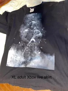 Vintage Call Of Duty MW2 Xbox Live Game Promo Black T Shirt Adult Size XL - Picture 1 of 1
