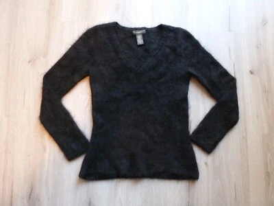 Suéter feminino vintage Banana Republic Angora lã de cordeiro pequeno difuso em excelente estado usado - Imagem 1 de 4