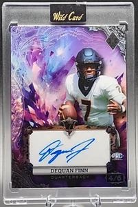 Dequan Finn/6 2024 Wild Card 7 Card Studs PRC Rookie Miami Ohio Auto QB SSP - Imagen 1 de 2