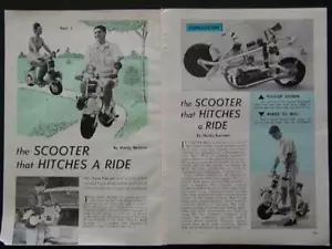 Mini Motor Scooter Mini Bike Folds Up HowTo Build PLANS - Picture 1 of 2