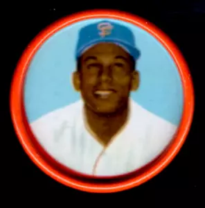 1963 Salada Tee Baseball Münze #13 ORLANDO CEPEDA San Francisco Riese KEINE Kratzer - Bild 1 von 1