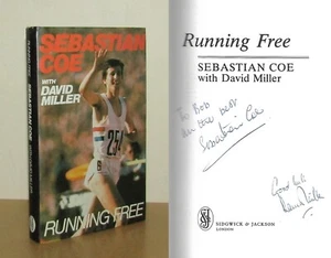 Sebastian Coe - Running Free - Signed - 1st/4th (1982 First Edition DJ) - Imagen 1 de 5