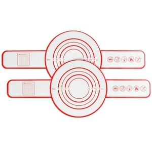 2 Pack Silicone Bread Sling Liners Non Stick Dough Transfer Baking Mat 8.3" - Picture 1 of 7