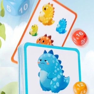 Dinosaur Animal Joy Race Games Board Counting Matching Games Kids Toys - Photo 1/9