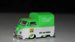 Mooneyes 1960 VW Volkswagen Truck Canvas Top Micro bus 1:64 Diecast M2 Machines - Picture 1 of 3