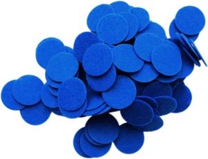 1.5 Inch Blue 94Pc Stiff Felt Circles - Picture 1 of 4