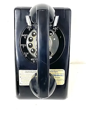 Vtg Stromberg Carlson SC 554b Black Wall Rotary Telephone • 70€