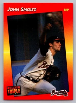 1992 Triple Play #172 John Smoltz - Image 1 of 2