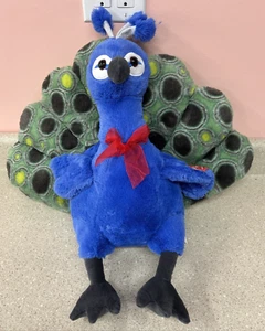 Walmart PEACOCK Plush Holiday Time Jungle Bird 16x17 Colorful Stuffed Animal New - Picture 1 of 4