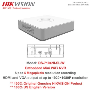 Original HIKvision-USA DS-7104NI-SL/W 4CH 5MP 1080P Mini WiFi NVR w/o HDD - Picture 1 of 5