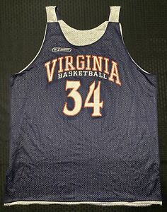 Reebok Virginia Cavaliers Mesh Practice Basketball Reversible Jersey 2XL Vintage