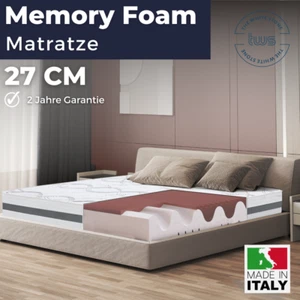 Memory Foam Matratze 27cm |Ergonomisch, hypoallergen, atmungsaktiv, orthopädisch - Bild 1 von 3