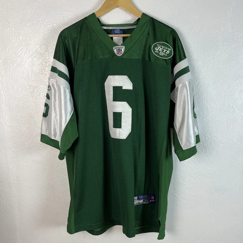 Vintage New York Jets Mark Sanchez #6 Reebok Jersey Size 56 Cover