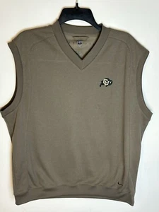 Nike Golf Colorado Buffalos Chaleco Tejido Talla LG Dri-Fit Tela Beige Estilo 206464 - Imagen 1 de 8