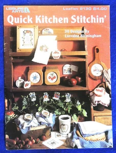 Quick Kitchen Stitchin' Leisure Arts Leaflet #2130 by Lorraine Birmingham 1991 - Picture 1 of 1