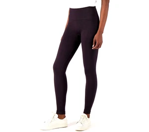 Leggings suavizantes de jacquard AnyBody - NEGROS, PEQUEÑOS - Imagen 1 de 1