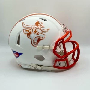 Texas Longhorns CUSTOM Concept Matte White BEVO Mini Football Helmet - Picture 1 of 3