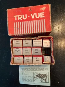 VTG TRU-VUE RARE Western USA National Parks-11 FILM STRIPS w Instruc . sheet - Picture 1 of 7