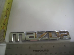 MAZDA LETTERS EMBLEM BAGDE CHROME OEM ORIGINAL - Picture 1 of 1