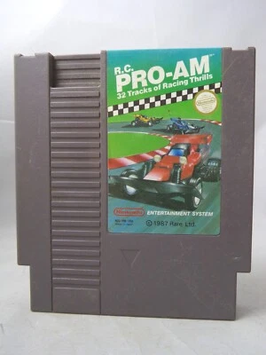 R.C. PRO-AM Nintendo NES 1987 Rare Ltd Cartridge, Loose 072722WT - Image 1 of 3
