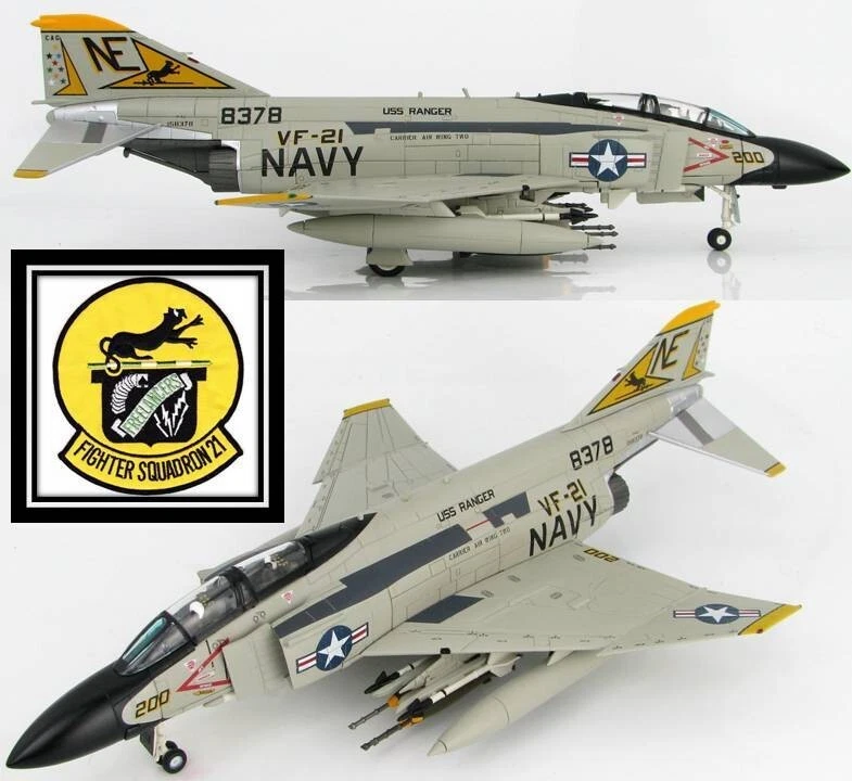 Hobby Master 1/72 HA1996 F-4J Phantom II USN VF-21 Freelancer, USS Ranger - Immagine 1 di 4
