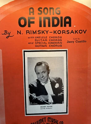 A Song of India ~ Ukelele | Guitar ~ N. Rimsky-Korsakov ~ Vintage 1935 - Image 1 of 4