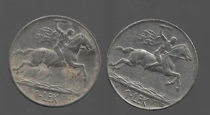 ,1927,1930Albania Coins. 2x1Leke. Alexander. See the Picture.  V3 - Picture 1 of 2
