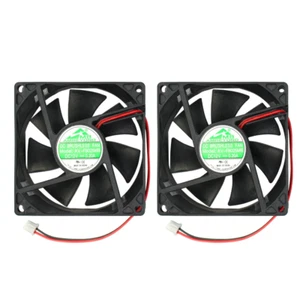 80 mm x 80 mm x 25 mm 8025 12 V DC 0,20 A Dual Kugellager Brushless Lüfter 2 - Bild 1 von 12
