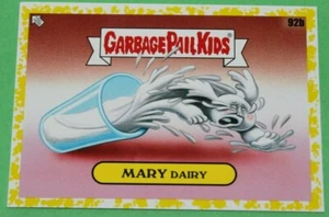 GARBAGE PAIL KIDS 2021 FOODFIGHT "YELLOW" card #92b Mary Dairy - Picture 1 of 3