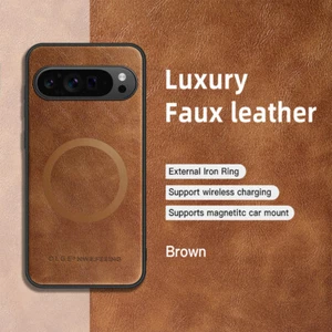 For Google Pixel 10 Pro XL/9/8Pro/8 Mag Safe Magnetic Luxury Leather Case Cover - Picture 1 of 14