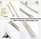 New Old Stock Speidel White Gold Filled Watch Band 13mm Adjustable Length