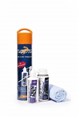 FLUNATEC Fluna Tec Waffenpflegeset Nr. 1 Waffenbeschichtung Entfetter Laufreiniger Tuch