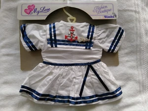 SIMBA MY LOVE MATROSENKLEID - Kleid für Puppen 50-55-60 cm z. B. Götz, Baby Born - Bild 1 von 2