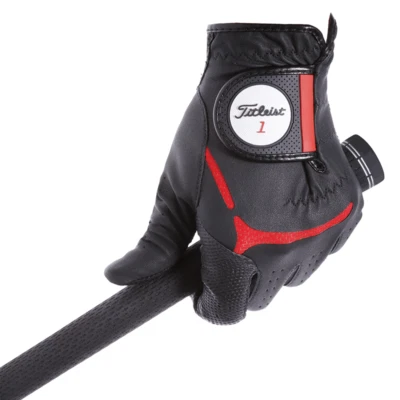 Guante de golf Titleist JAPÓN súper agarre para mano izquierda TG39 negro rojo ¡Nuevo! Foto 1 de 2