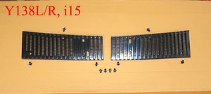 For 1986-1997 Nissan D21 Handbody Pickup Truck Vent Grille Black Pair Lr 95 96 - Picture 1 of 8