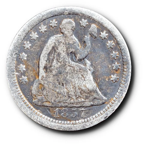 1857-O Seated Liberty Half Dime Silver Light Scratches Cover