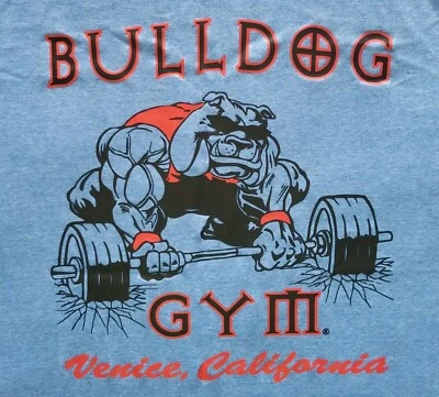 Camiseta Bulldog Gimnasio Venice Beach California Entrenamiento Culturismo Músculo M L XL  Foto 1 de 2