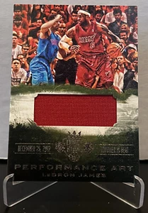 2013-14 Court Kings Performance Art #6 Lebron James Gm Worn Patch 005/299 - Picture 1 of 3