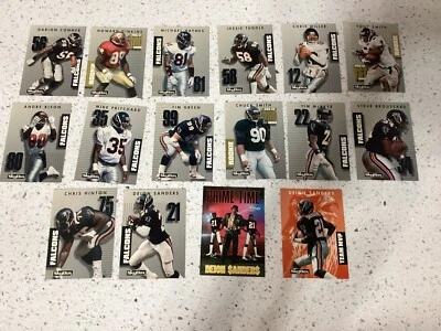 1992 Atlanta Falcons Skybox Primetime team lot 16 cards D Sanders,T Green - Image 1 of 4