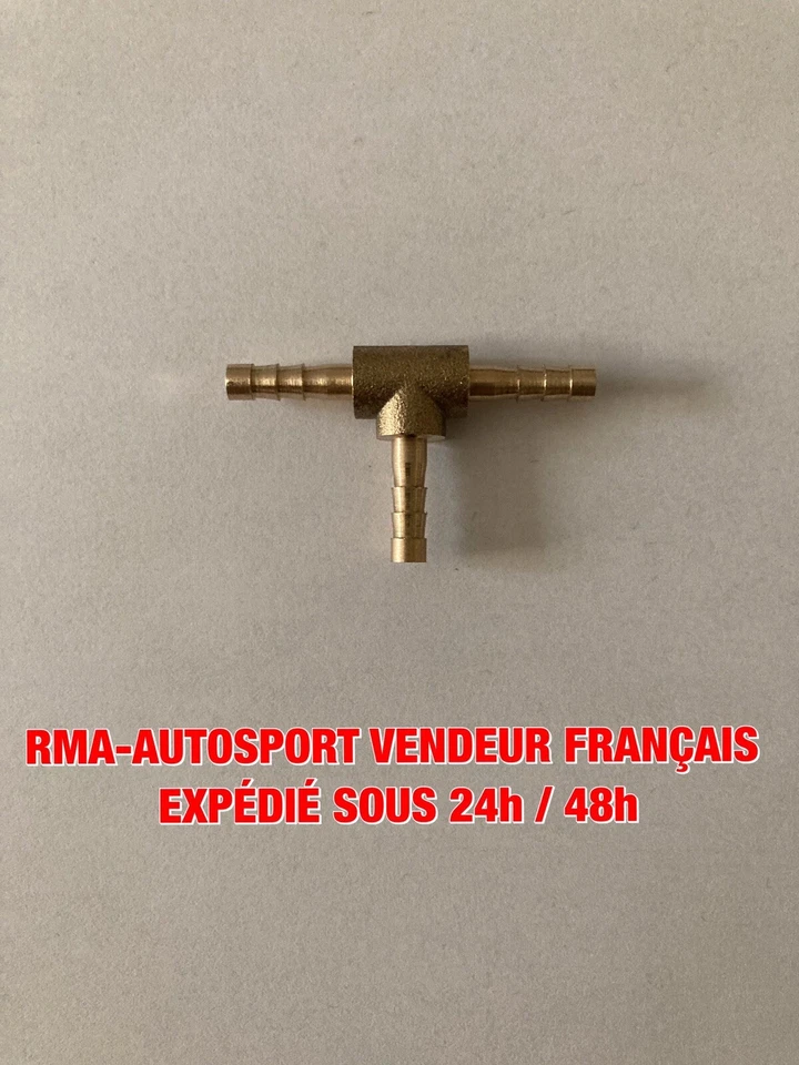 RMA Connecteur Raccord T En Laiton Durite 4mm