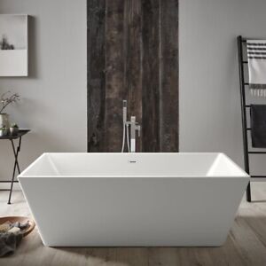 Kartell Kruze Gloss White Acrylic Freestanding Bath 1700mm x 800mm