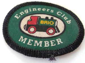 BRIO ENGINEER CLUB MEMBER Oval 2" PATCH with Train - Picture 1 of 4