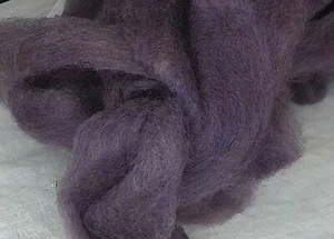 Romney wool roving faded plum purple spinning felting fiber arts weaving - Picture 1 of 3