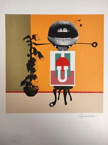 GUERRESCHI GIUSEPPE (Mailand, 1929 - Nizza, 1985) U s.d. blatt cm. 24,5 x 30 - Bild 1 von 1